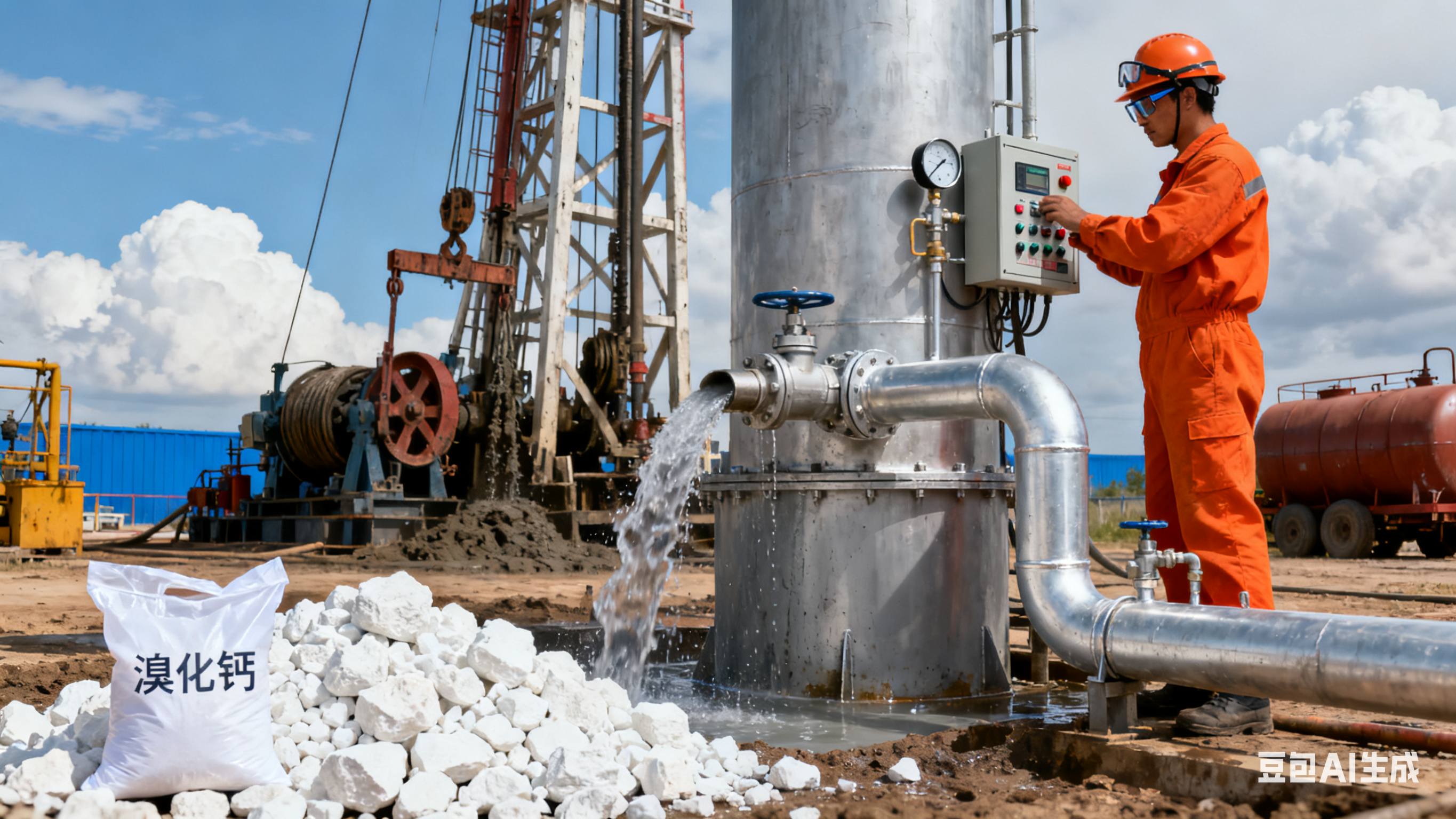 溴化鈣固體：石油和天然氣行業(yè)中的關(guān)鍵修井液密度調(diào)節(jié)劑